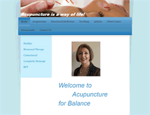 Tablet Screenshot of acupunctureforbalance.net